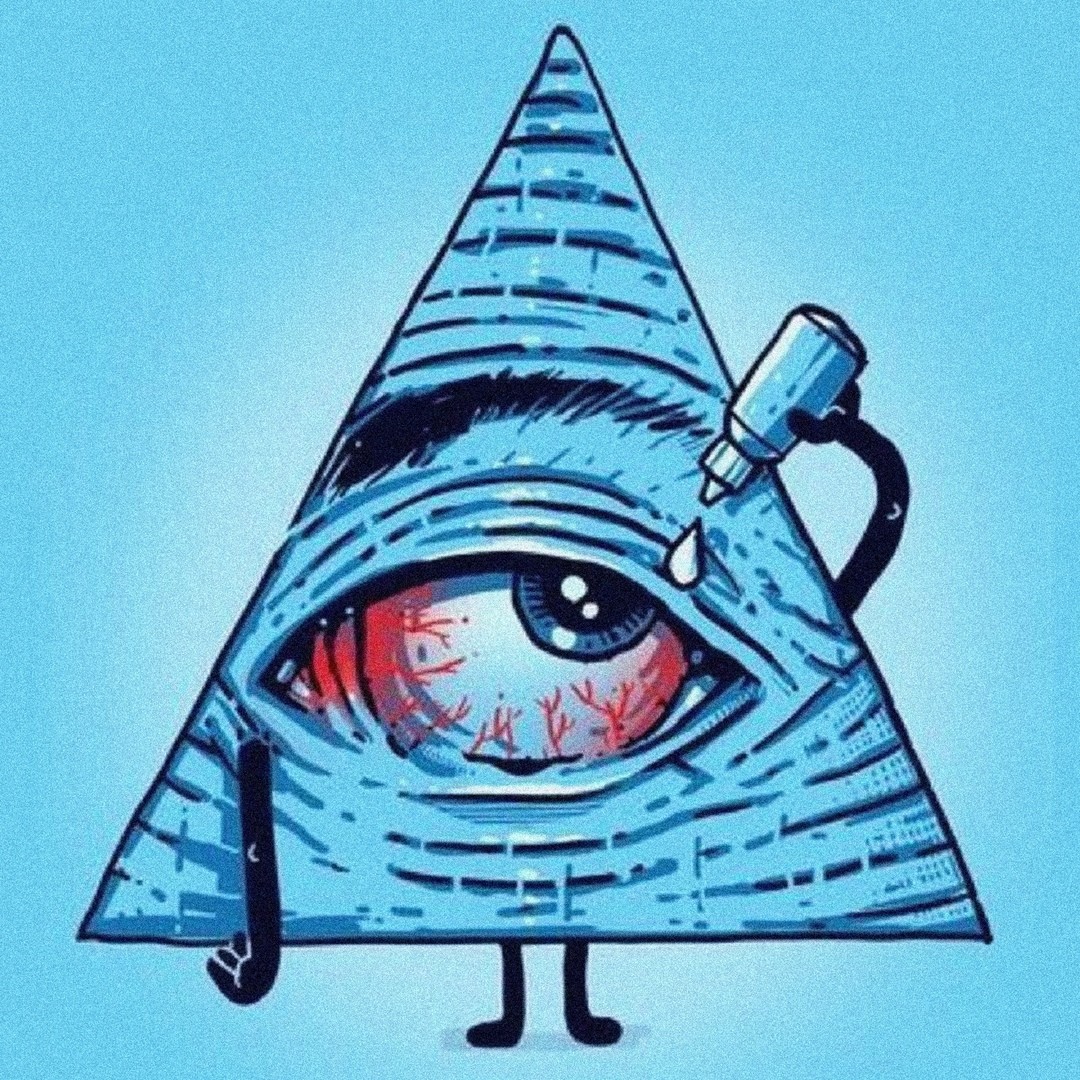 Глаз в треугольнике арт